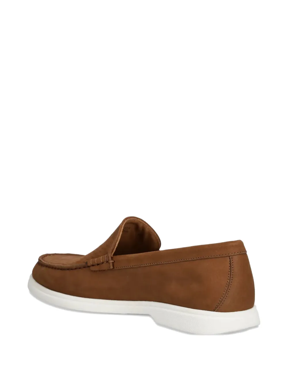 BOSS textured-leather loafers - Bruin