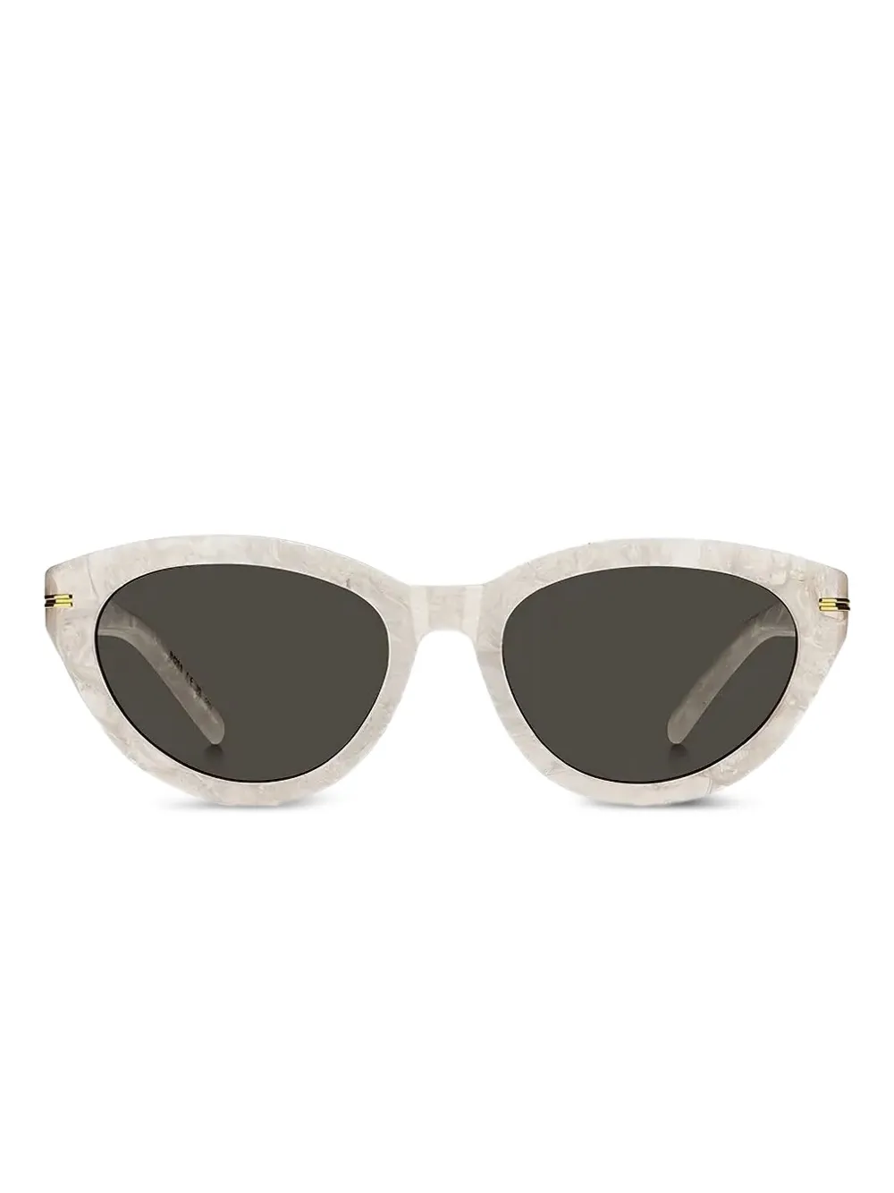 BOSS Zonnebril met cat-eye montuur en marmer-effect Beige