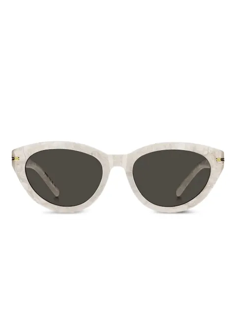 BOSS cat-eye marble-effect sunglasses