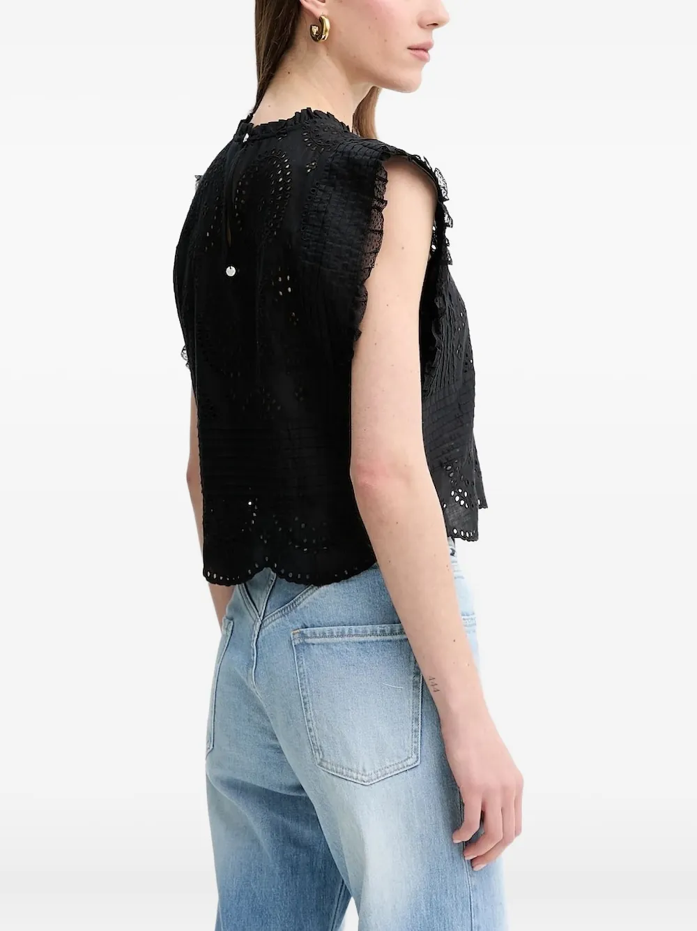 BOSS embroidery cotton blouse | Blouses | Image 2