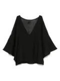 Fisico cold-shoulder blouse - Black