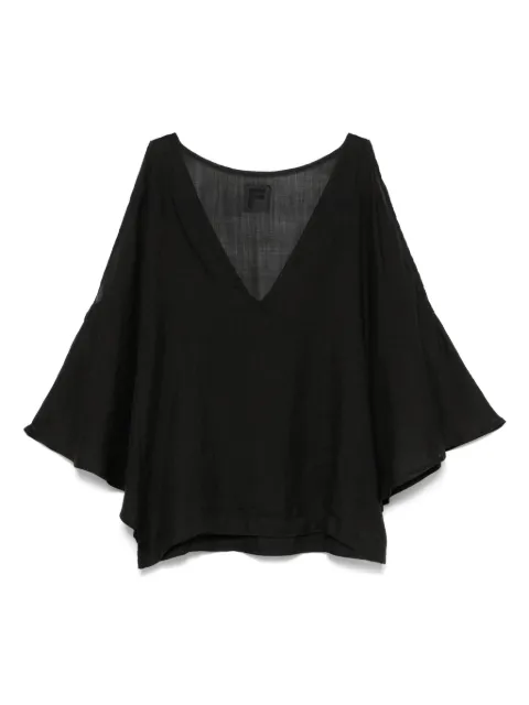 Fisico cold-shoulder blouse
