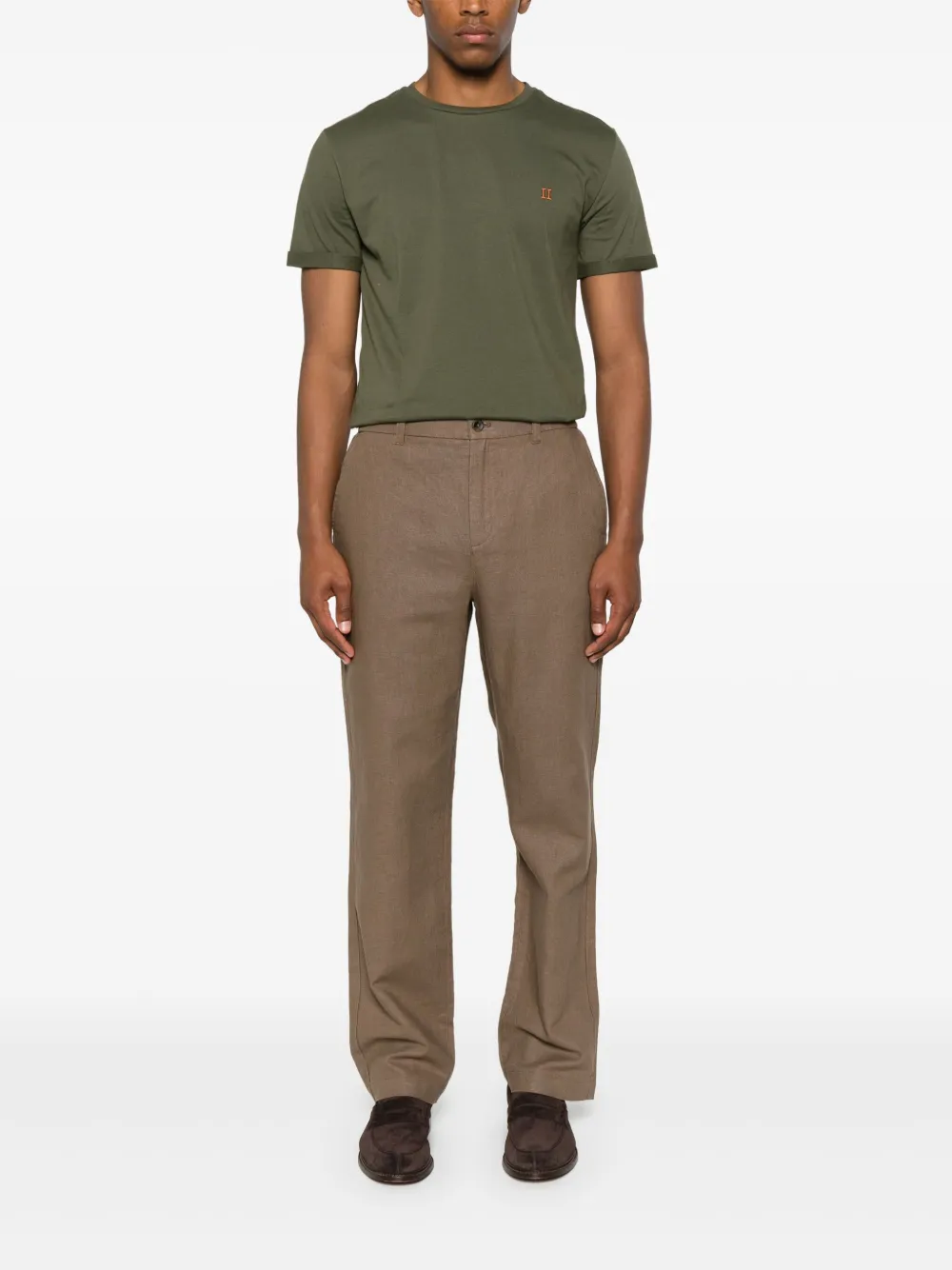 Les Deux Broek met knoopsluiting - Bruin