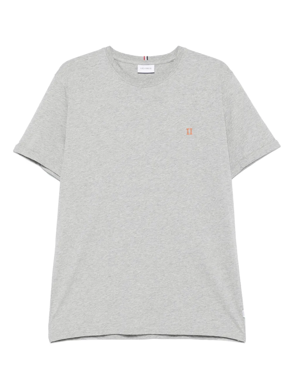 Les Deux logo-embroidered T-shirt | Grey | Image 1