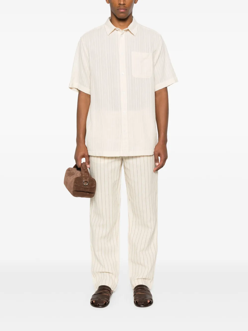 Les Deux Button-down overhemd - Beige