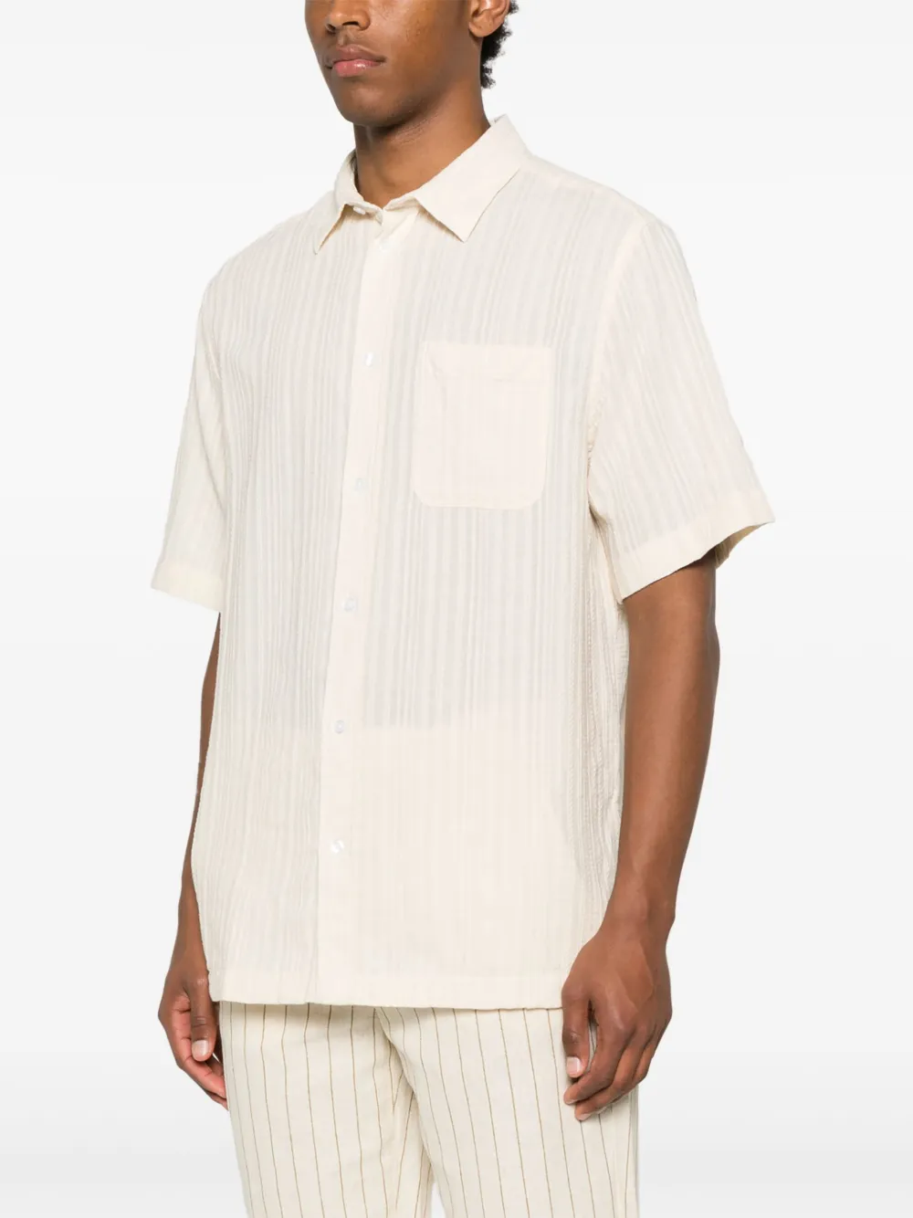Les Deux Button-down overhemd Beige