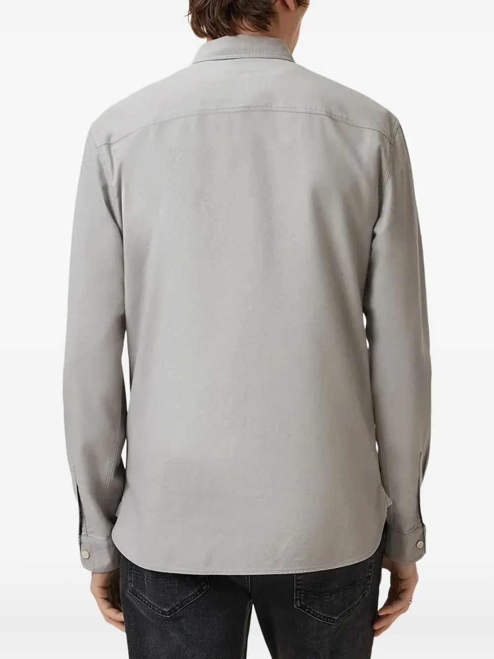 AllSaints Haven overhemd met geborduurd logo Grijs