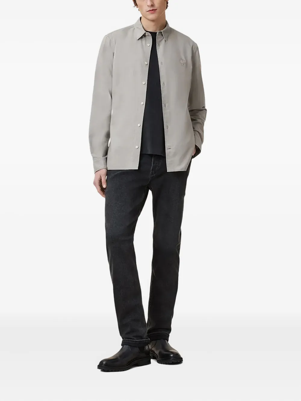 AllSaints Haven logo-embroidered shirt | Image 2