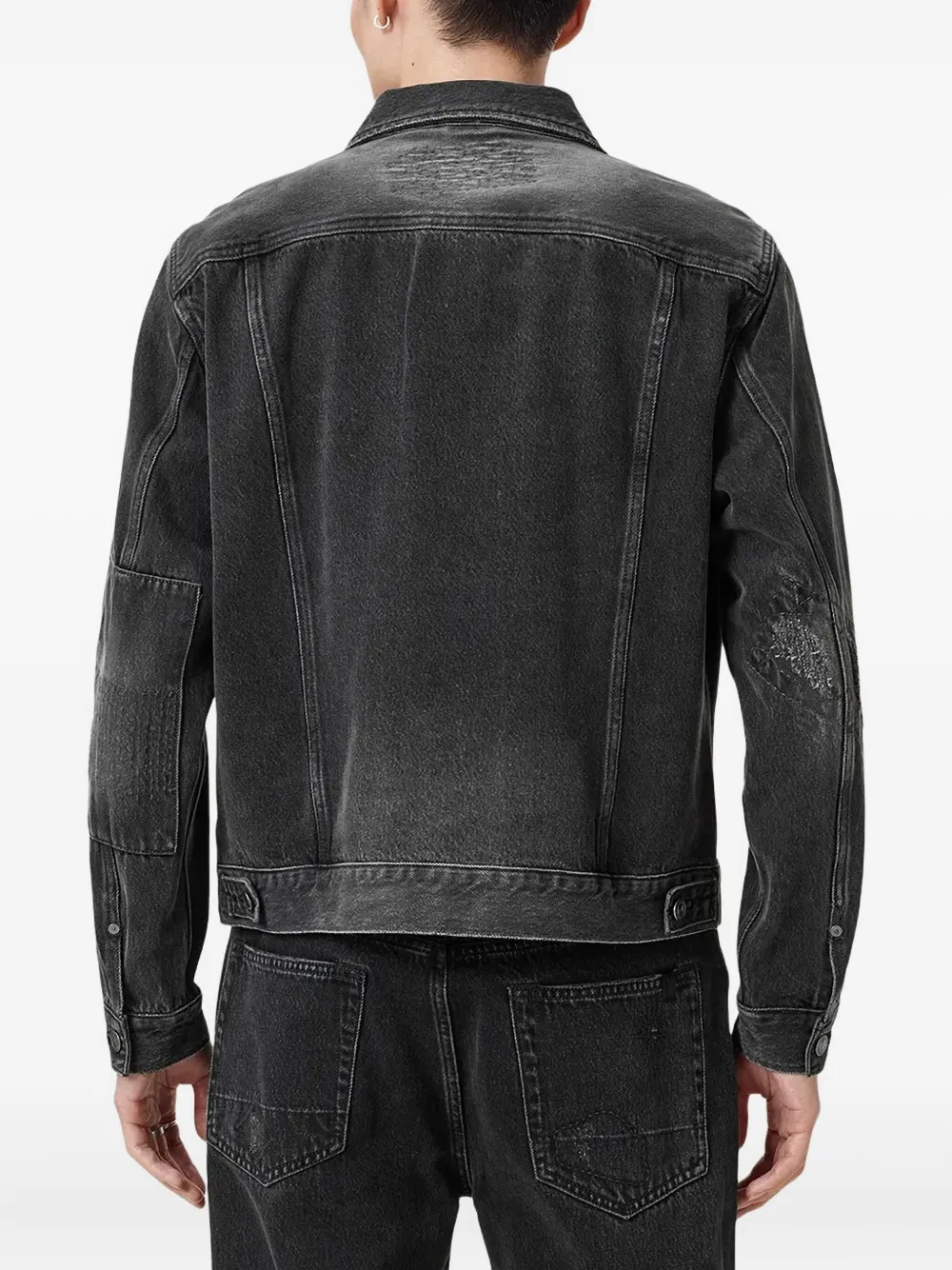 AllSaints Denim jack Zwart