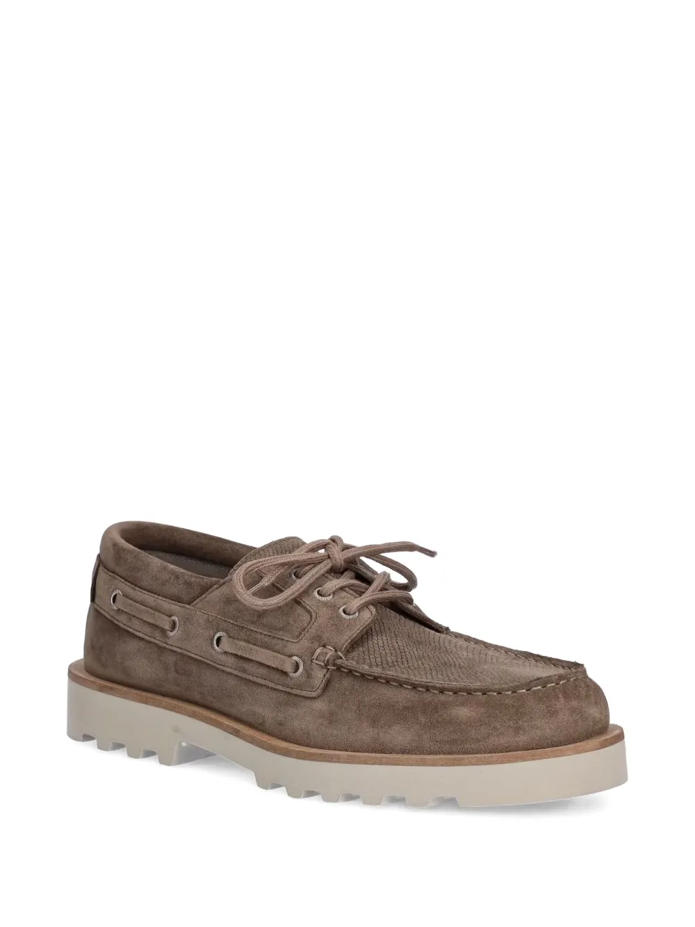 AllSaints Skiff suede boat shoes - Beige