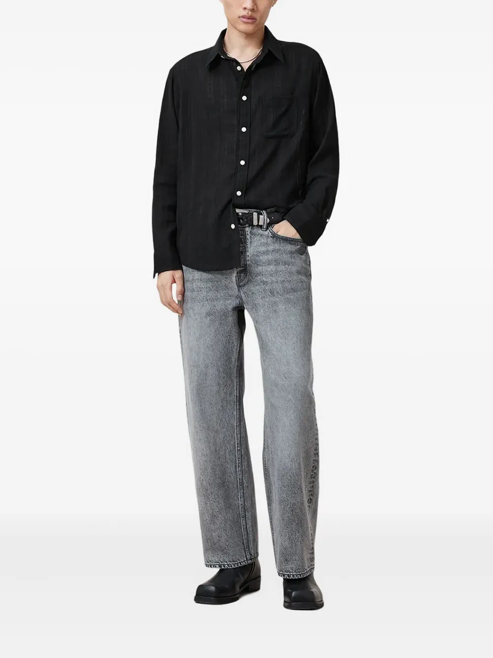 AllSaints Karmi overhemd Zwart