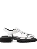 AllSaints Tess Chunky leather sandals - Silver