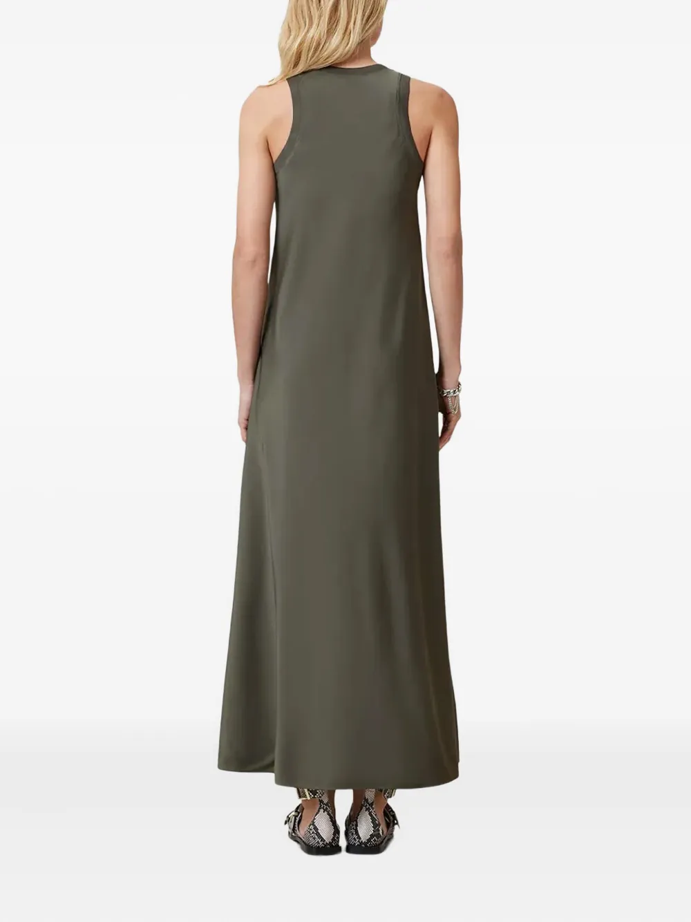 AllSaints Aida maxi-jurk met A-lijn Groen