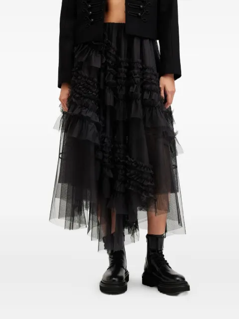 AllSaints ruffled tulle skirt