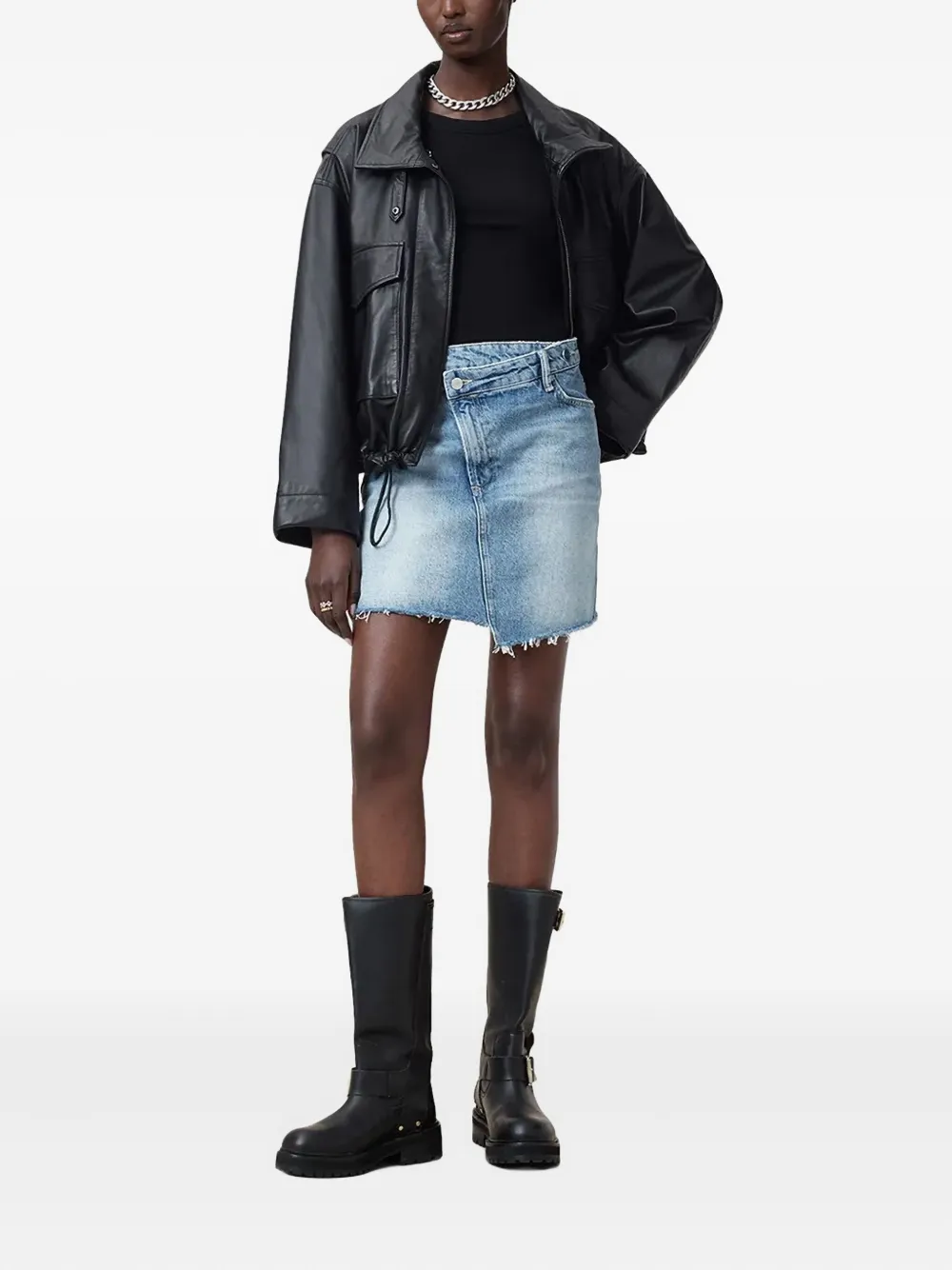 AllSaints Denim mini-rok Blauw
