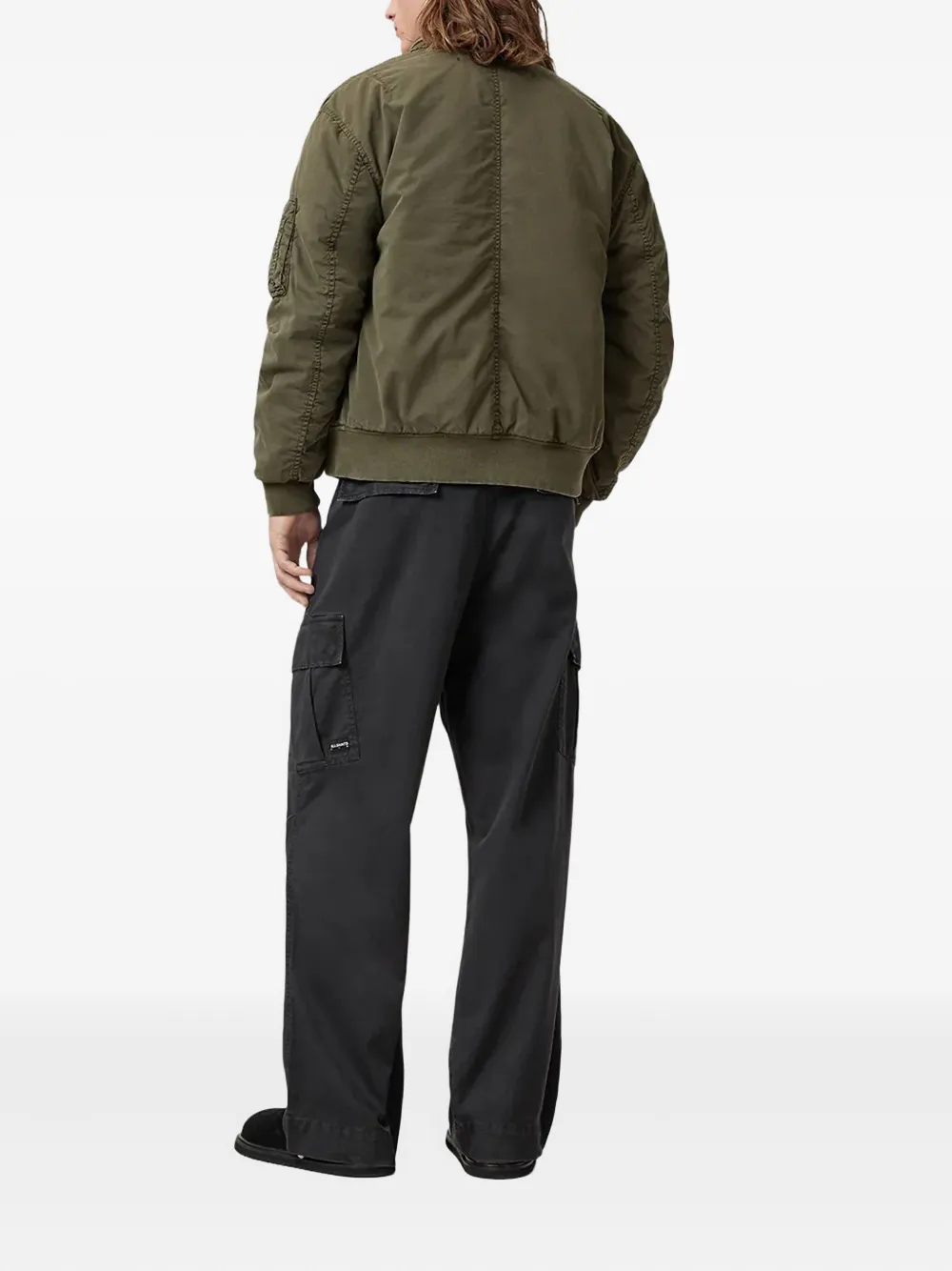 Allsaints Flynn Cargo Trousers In Black