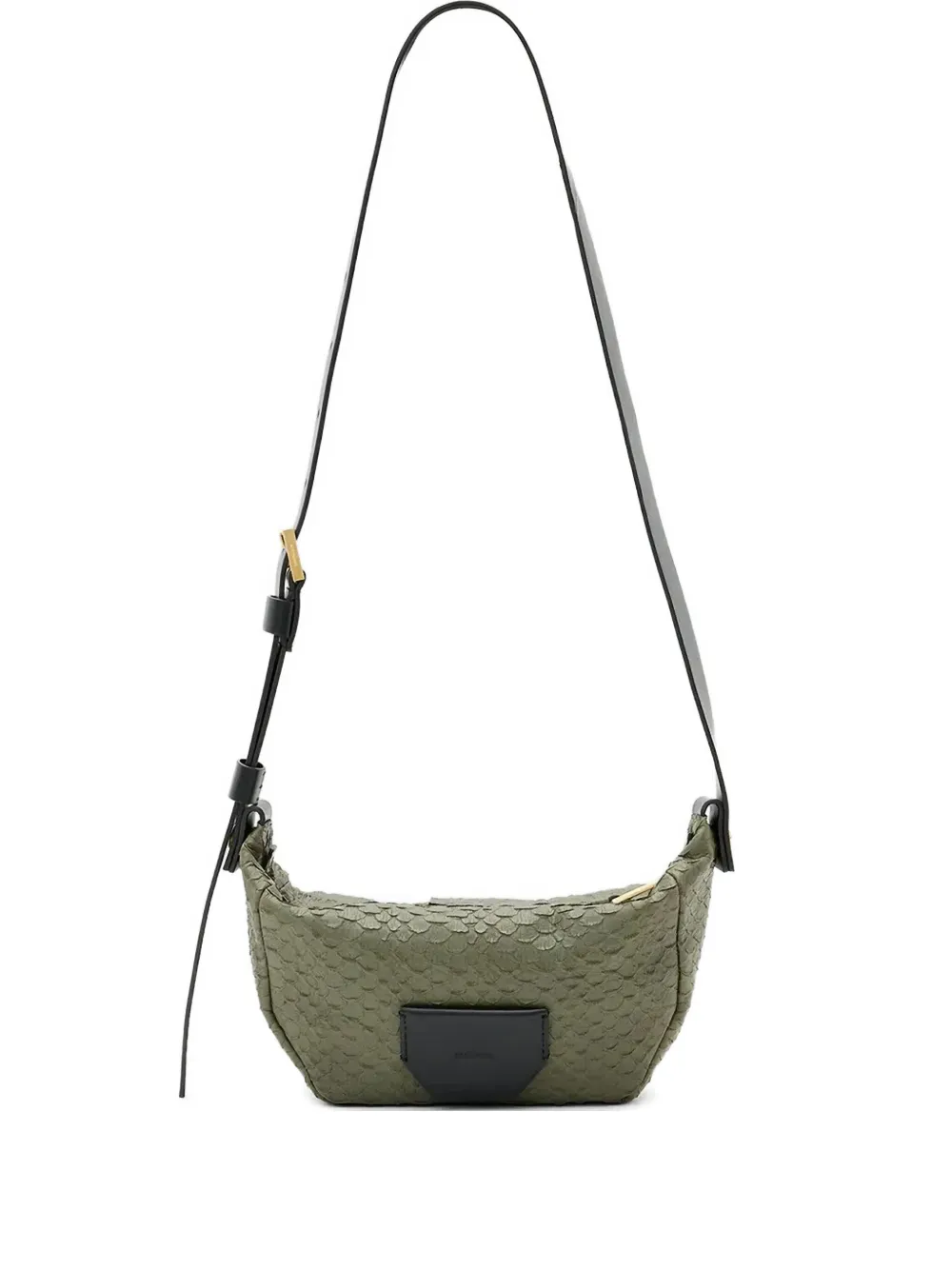 AllSaints レザー ショルダーバッグ - グリーン AllSaints レザー ショルダーバッグ - グリーン