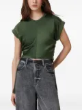 AllSaints Mira side-tie short-sleeve top - Green
