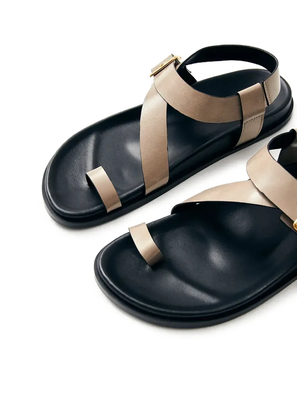 ALOHAS leather sandals Neutrals