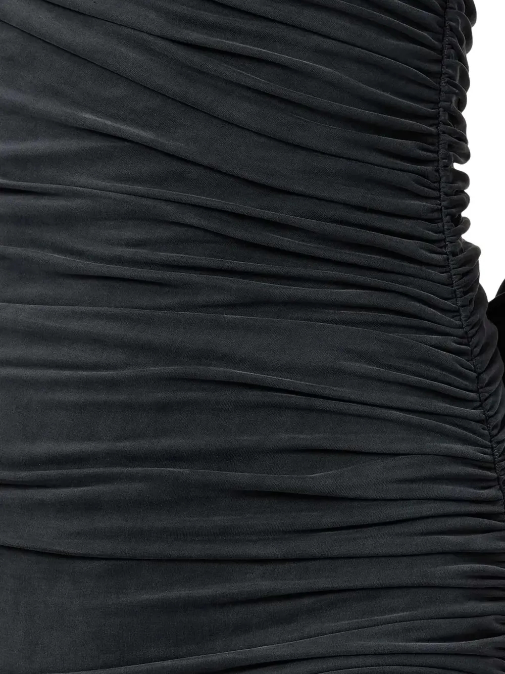 AllSaints Gesmockte jurk met gekruiste hals Zwart