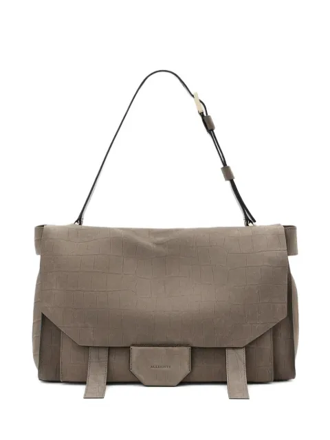 AllSaints croco-embossed shoulder bag