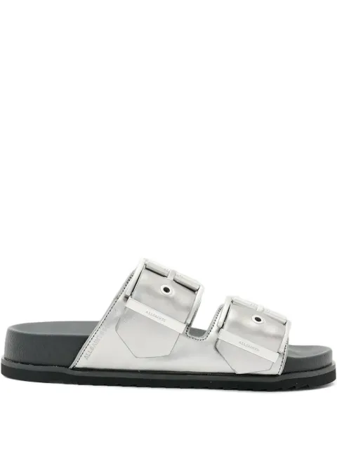 AllSaints Metallic slippers