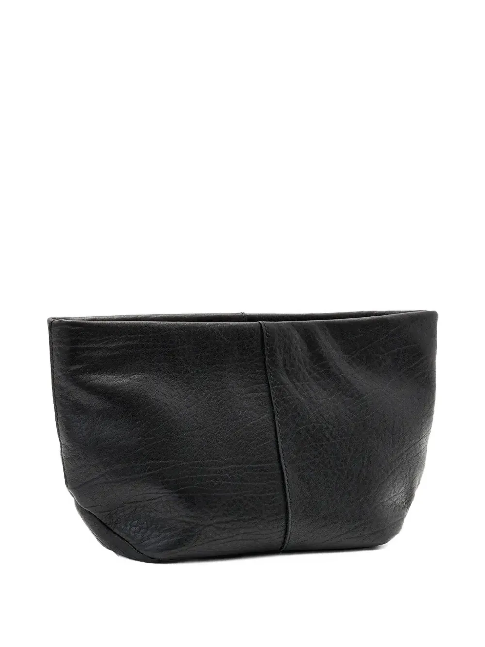 AllSaints Hex leather clutch bag - Zwart