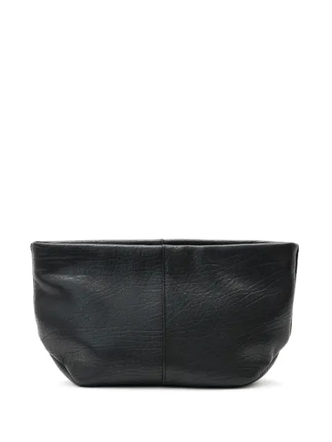 AllSaints Hex leather clutch bag