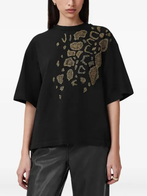 AllSaints beaded animal-print T-shirt