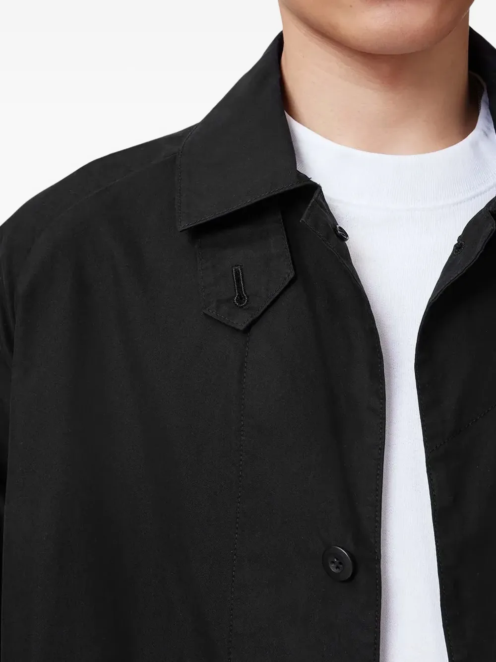 AllSaints Tillman jas met knoopsluiting Zwart