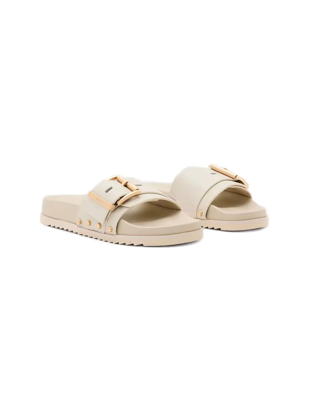 Allsaints Leather Sandals In Neutral