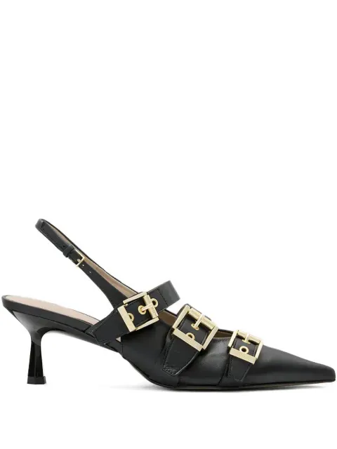 AllSaints zapatillas de piel con tacón de 60mm