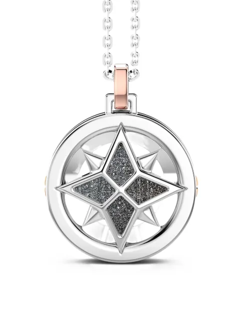Zancan sterling silver star-motif pendant necklace