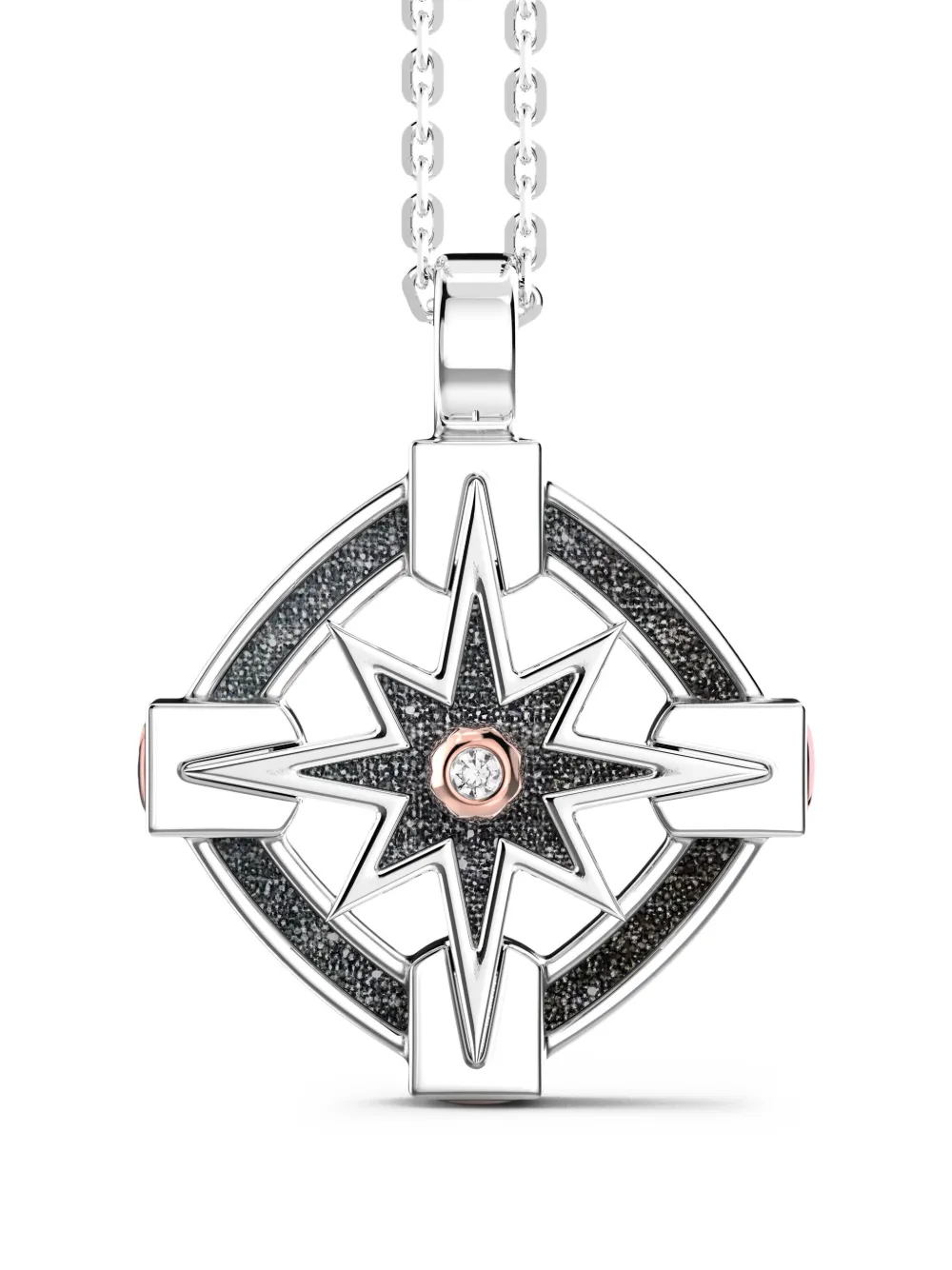 Zancan collier à pendentif rose | noir | Image 1