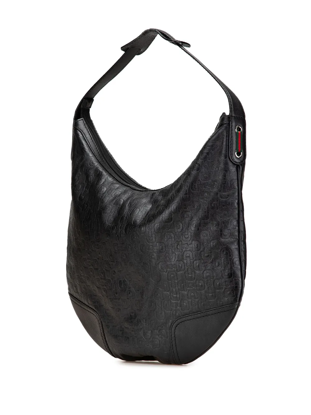 Gucci Pre-Owned 2000-2015 Embossed Leather Horsebit Princy hobo bag | Pre-Owned | Image 2