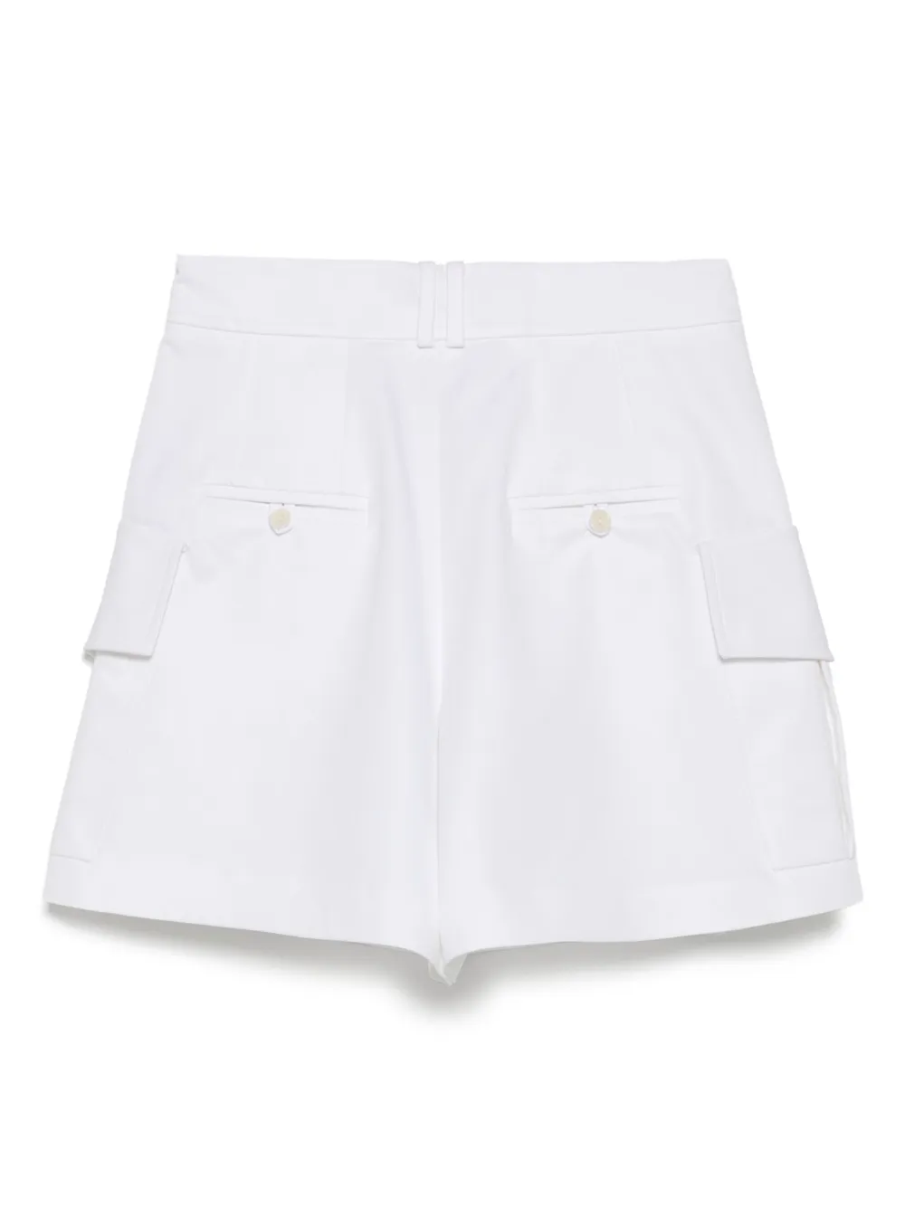 DICE KAYEK DOUBLE-PLEAT FLARED SHORTS
