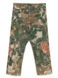 R13 floral-print jeans - Green