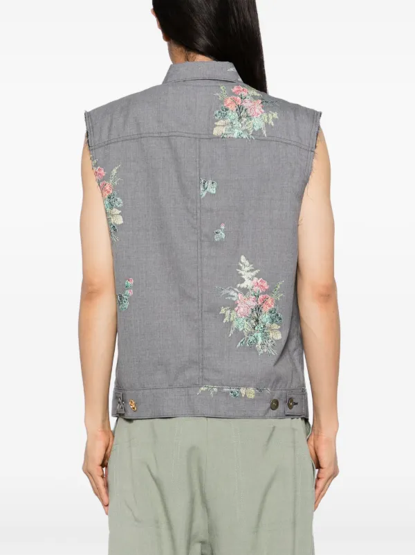 K様 BED j.w. FORD 23SS ベスト Bed J.W. Ford フローラル ベスト | グレー | FARFETCH JP