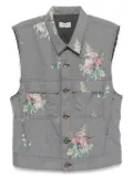 Bed J.W. Ford floral-pattern vest - Grey