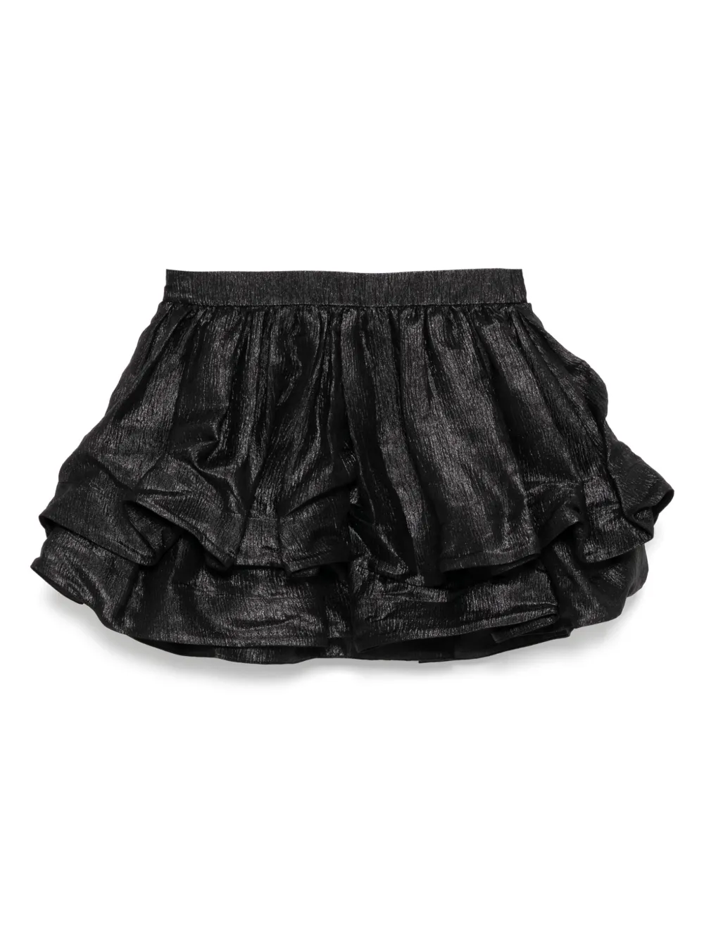 Juun.J bubble-shape mini skirt - Zwart