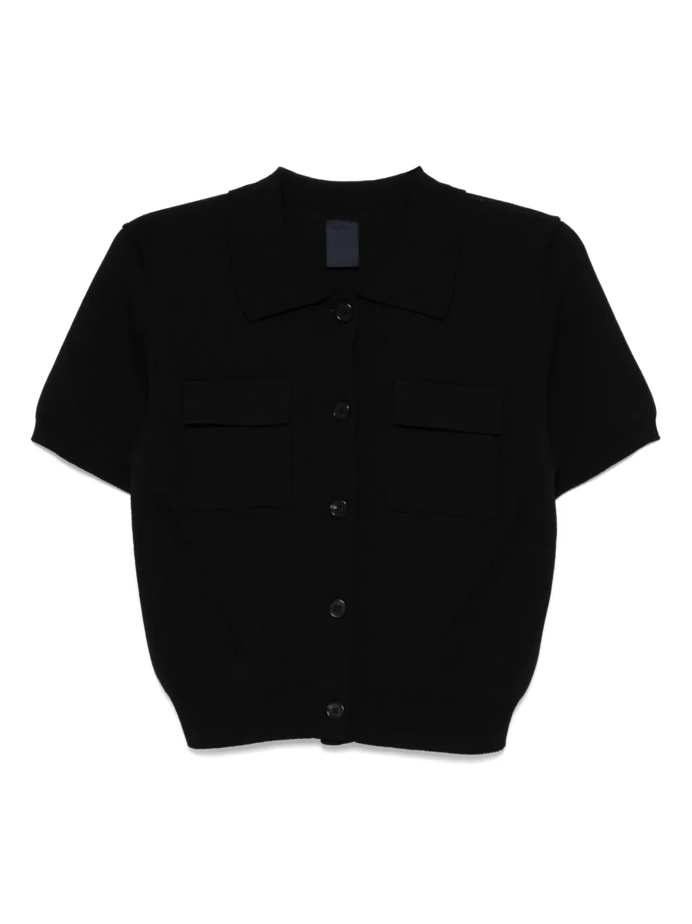 button-detail short-sleeves cardigan