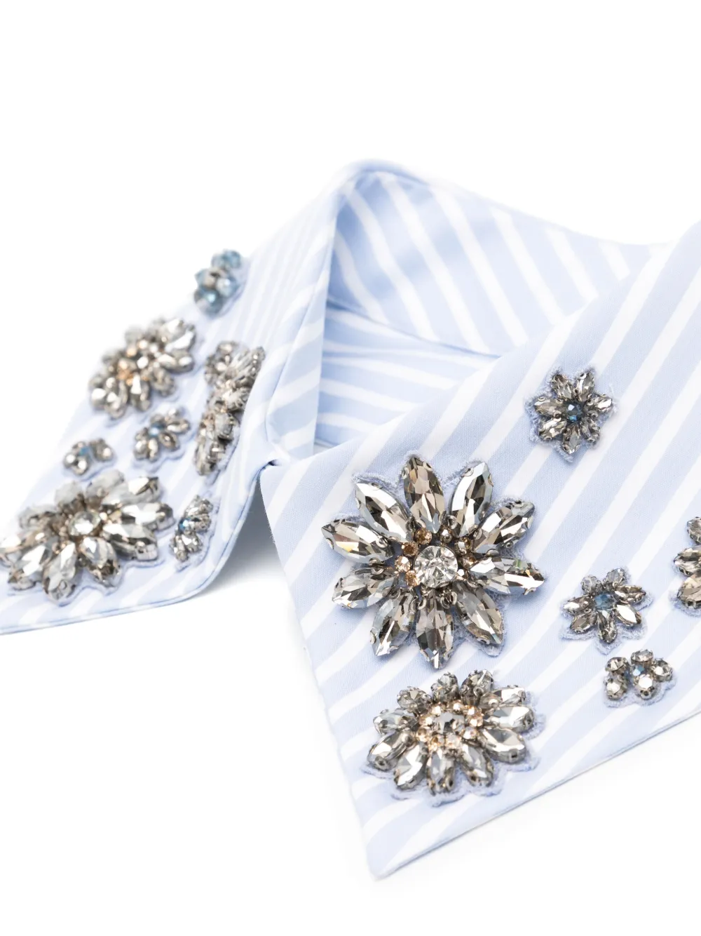 Dice Kayek Kraag verfraaid met kristallen - Blauw