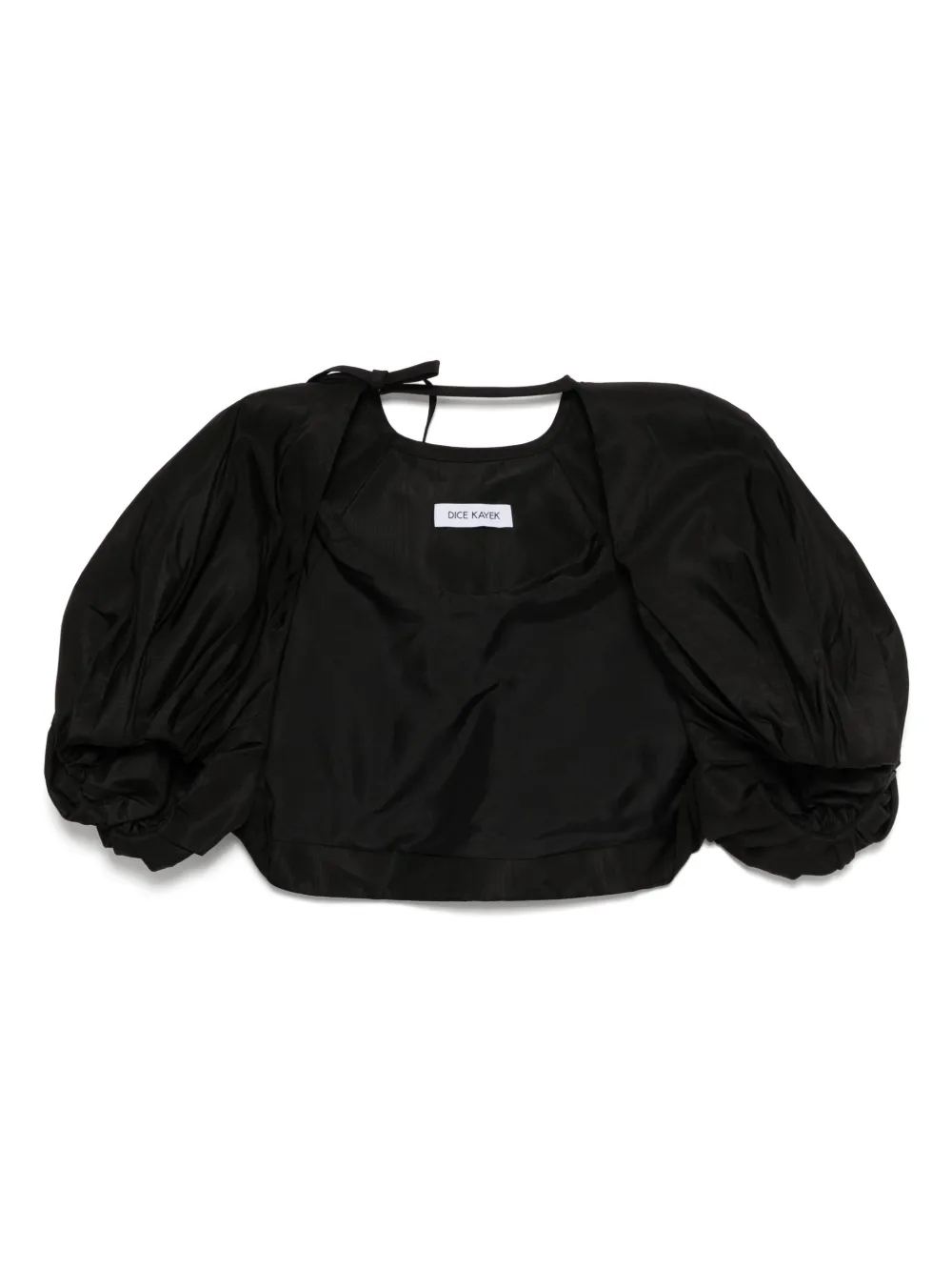 bow-detail cape