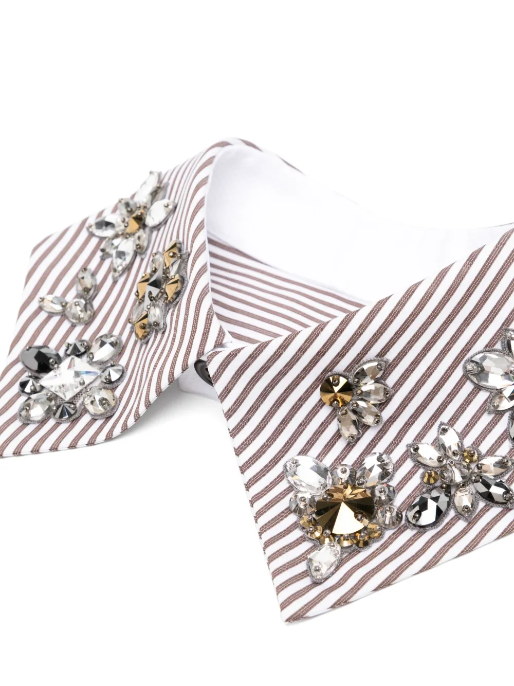 Dice Kayek Haarclip versierd met kristal - Bruin