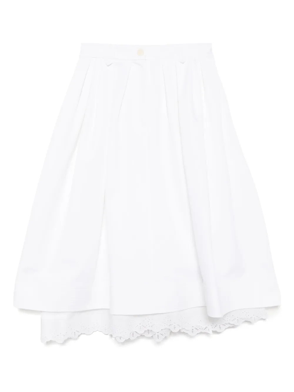 Dice Kayek falda midi de algodón | blanco | Image 1