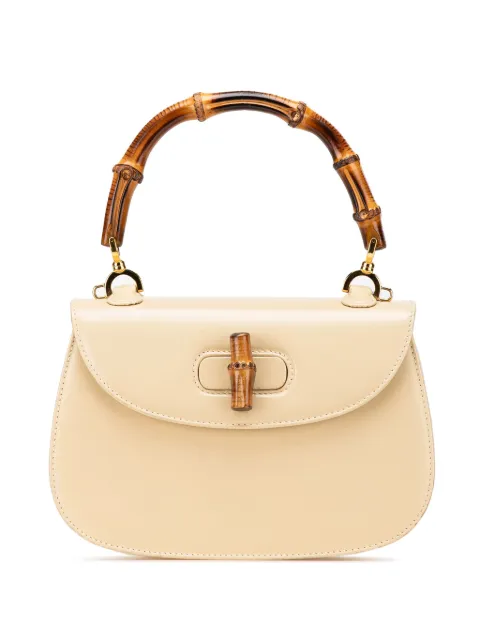 Gucci Pre-Owned 20th Century カーフスキン バンブー ナイト サッチェルバッグ