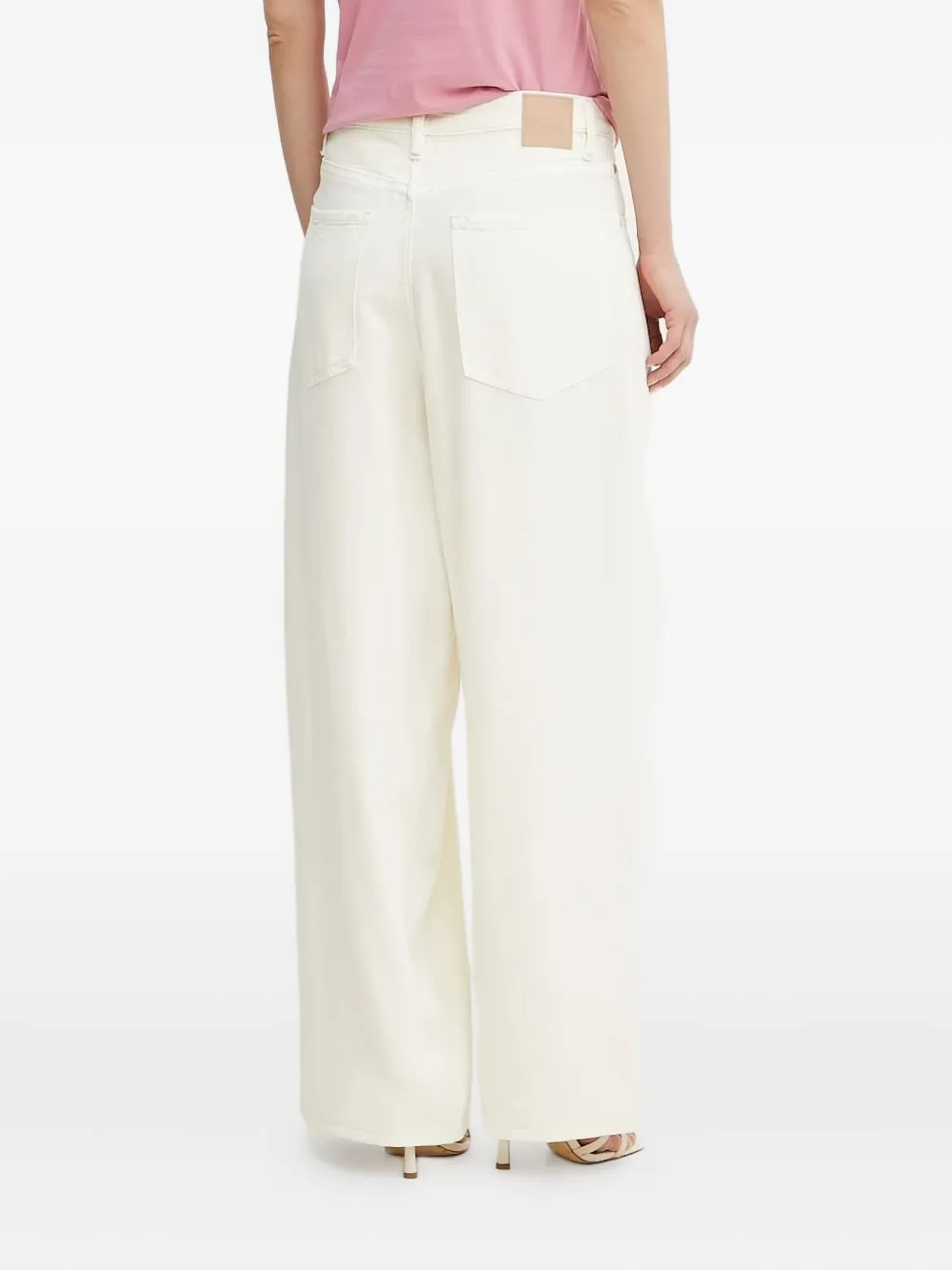 BOSS Jeans met wijde pijpen - Wit