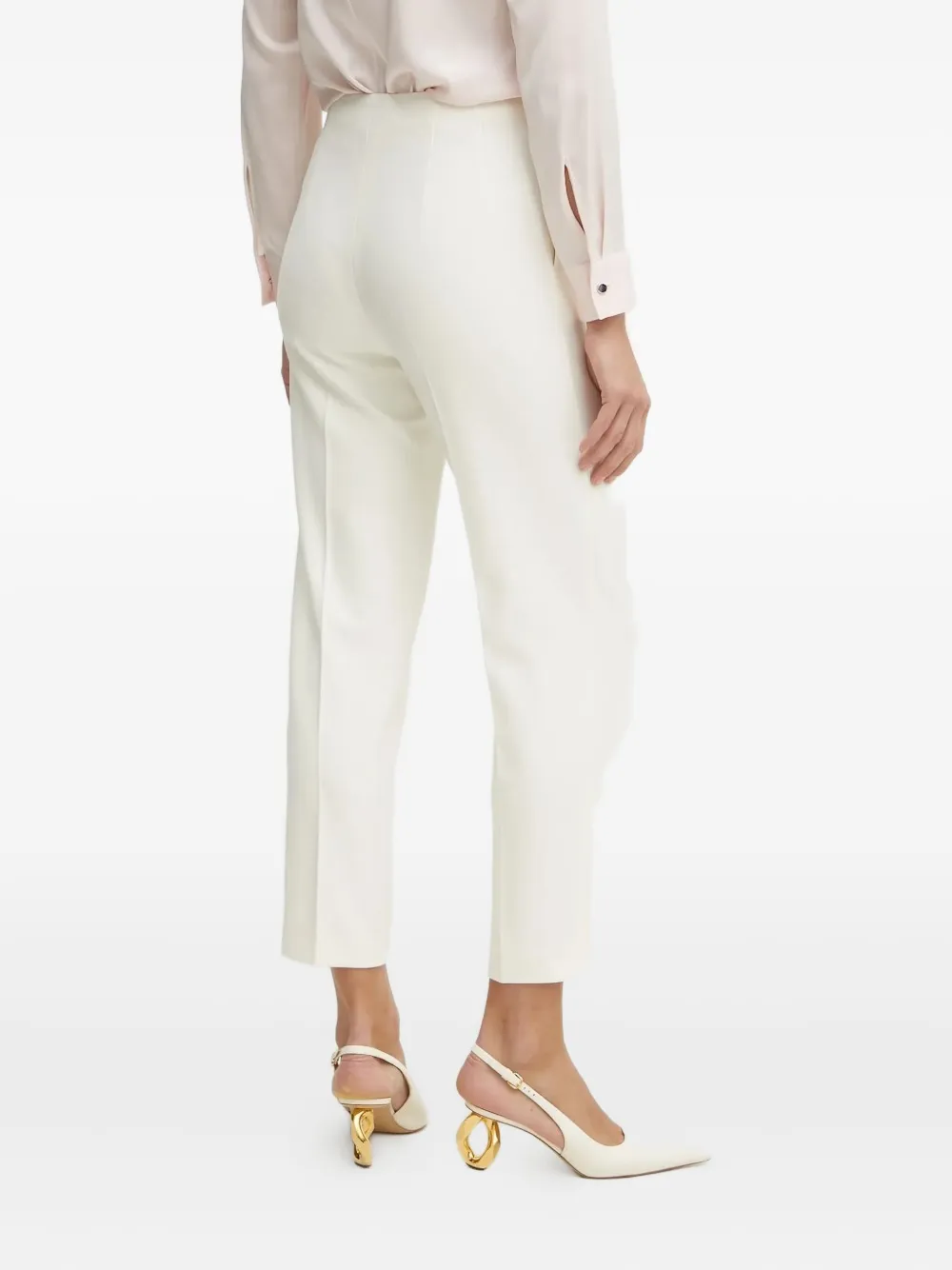 BOSS Broek met geplooide voorkant - Wit