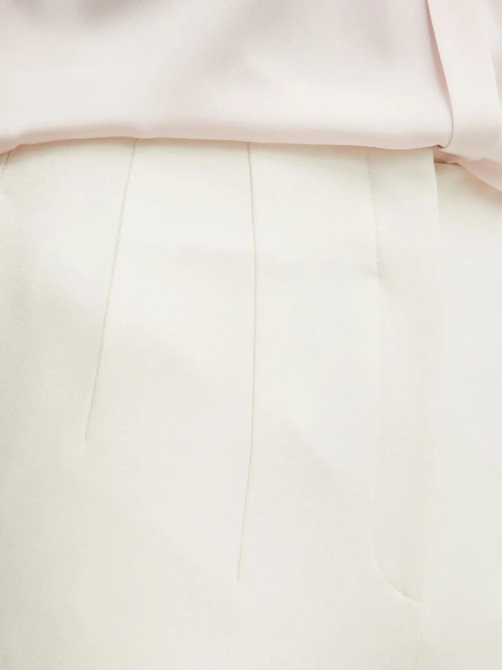 BOSS Broek met geplooide voorkant Wit