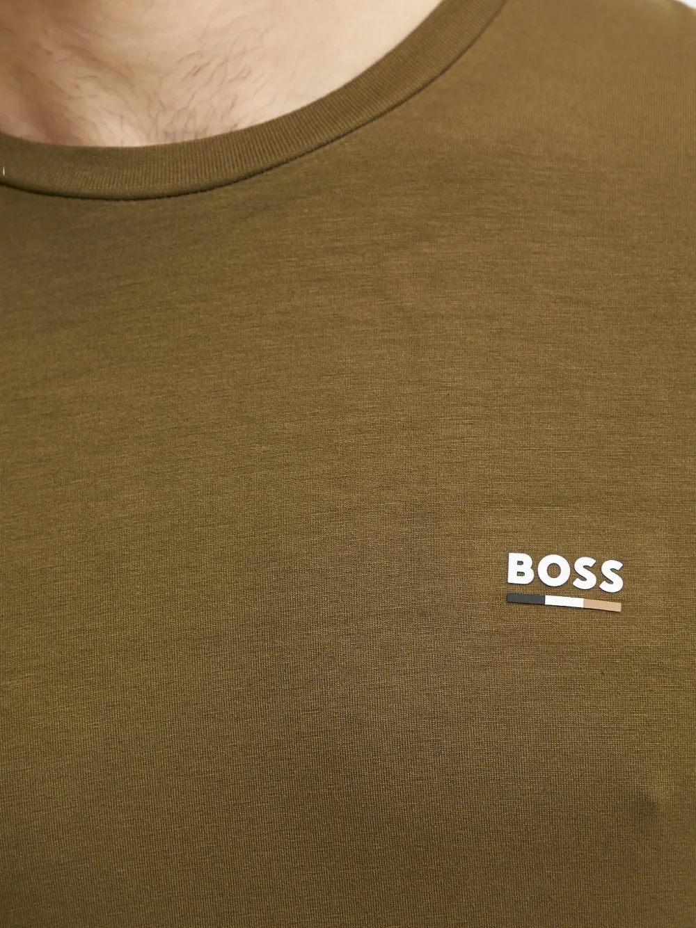 Hugo Boss Logo-detail Pyjama Set In Green